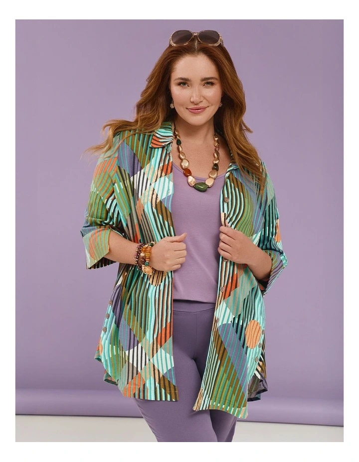 Horizon Foil Natural Shirt Print image 4