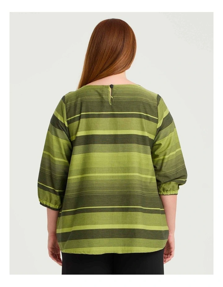 Natural Giorgia Stripe Top Stripe image 2