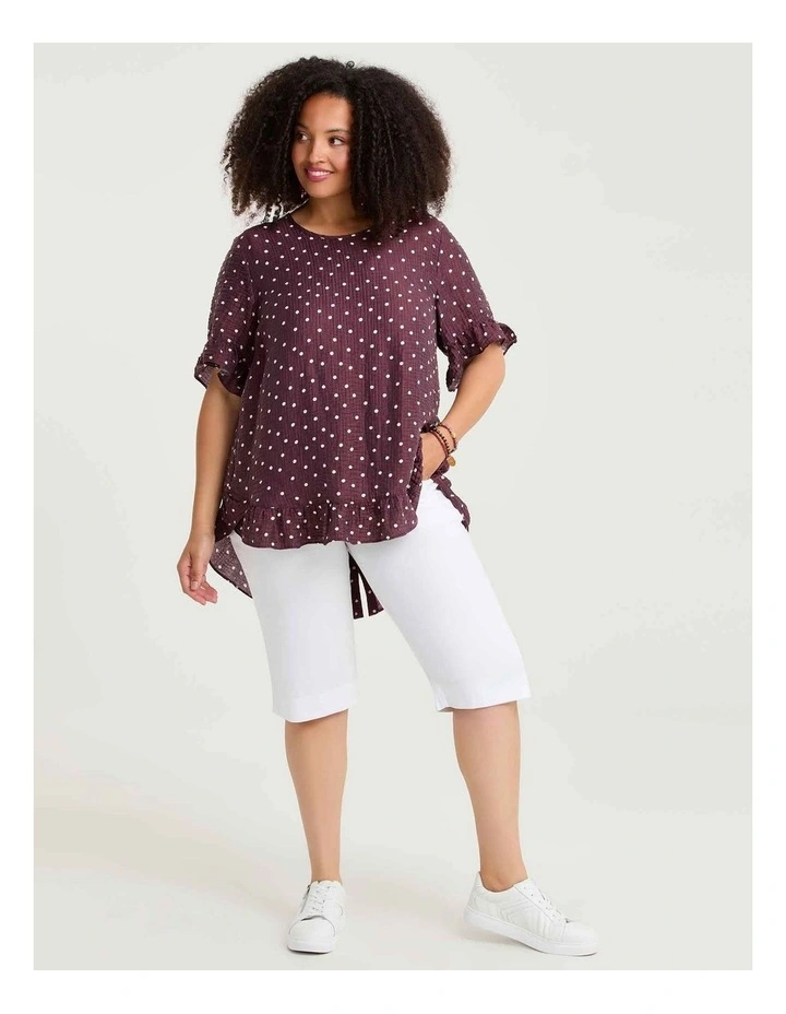 Salsa Polka Dot Natural Top Berry Polka Dot image 4