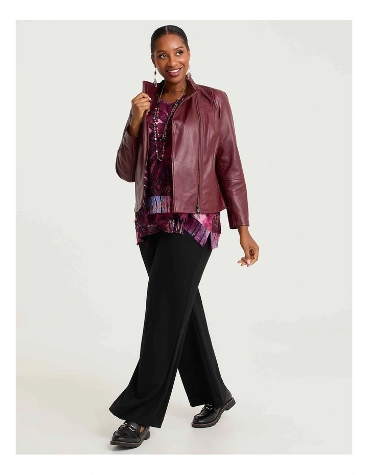 Botanical Burnout Top Berry Print image 4