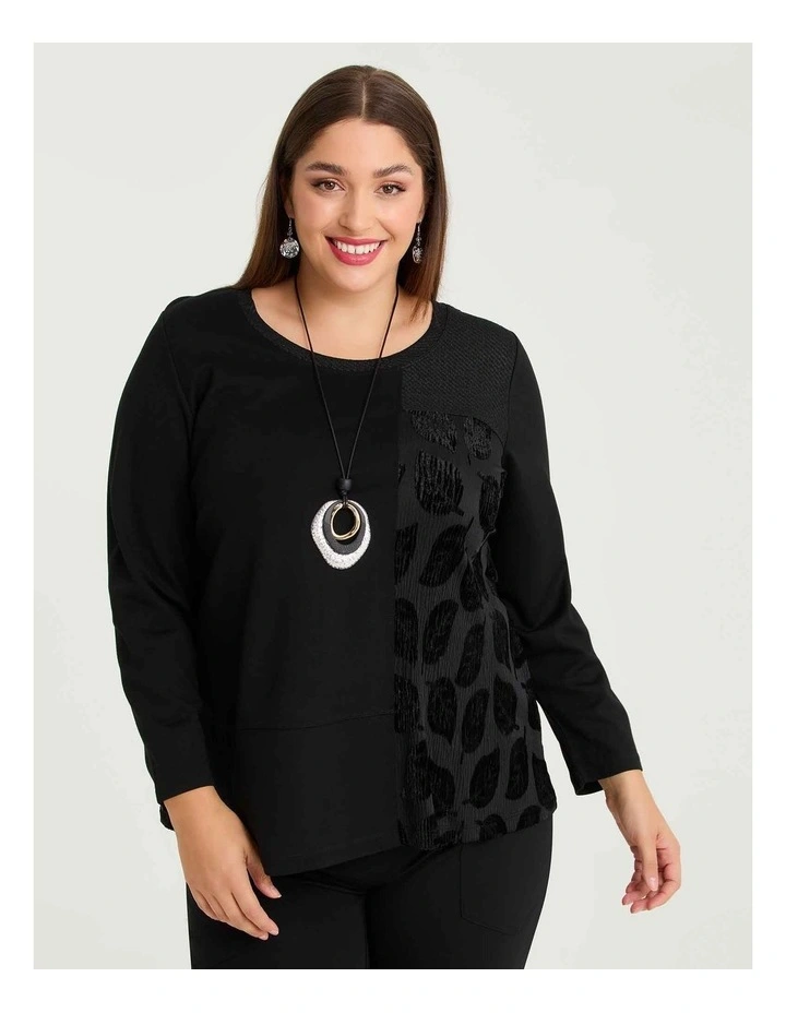 Ponte Alani Top in Black image 1