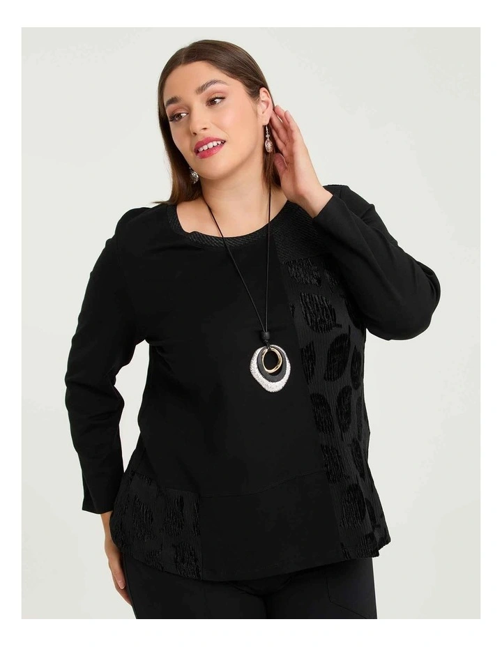 Ponte Alani Top in Black image 3