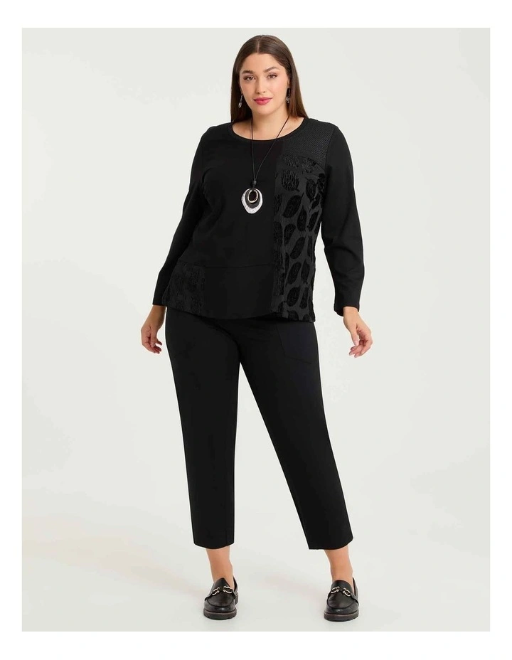 Ponte Alani Top in Black image 4