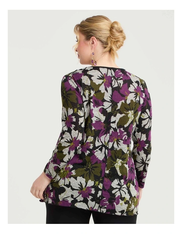 Aria Floral Snug Top Print image 2