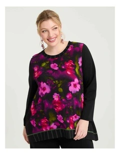 Ponte Elena Spliced Top Multi