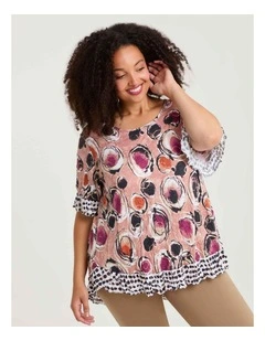 Salsa Bamboo Foil Crush Top Print