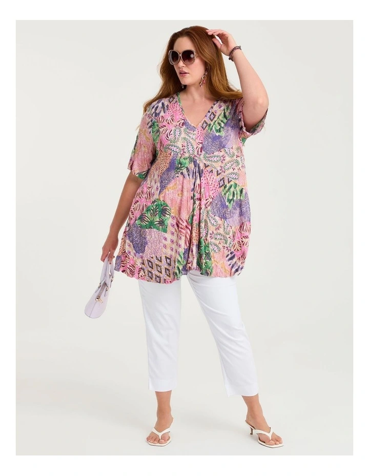 Bardot Bamboo Foil Crush Top Print image 3
