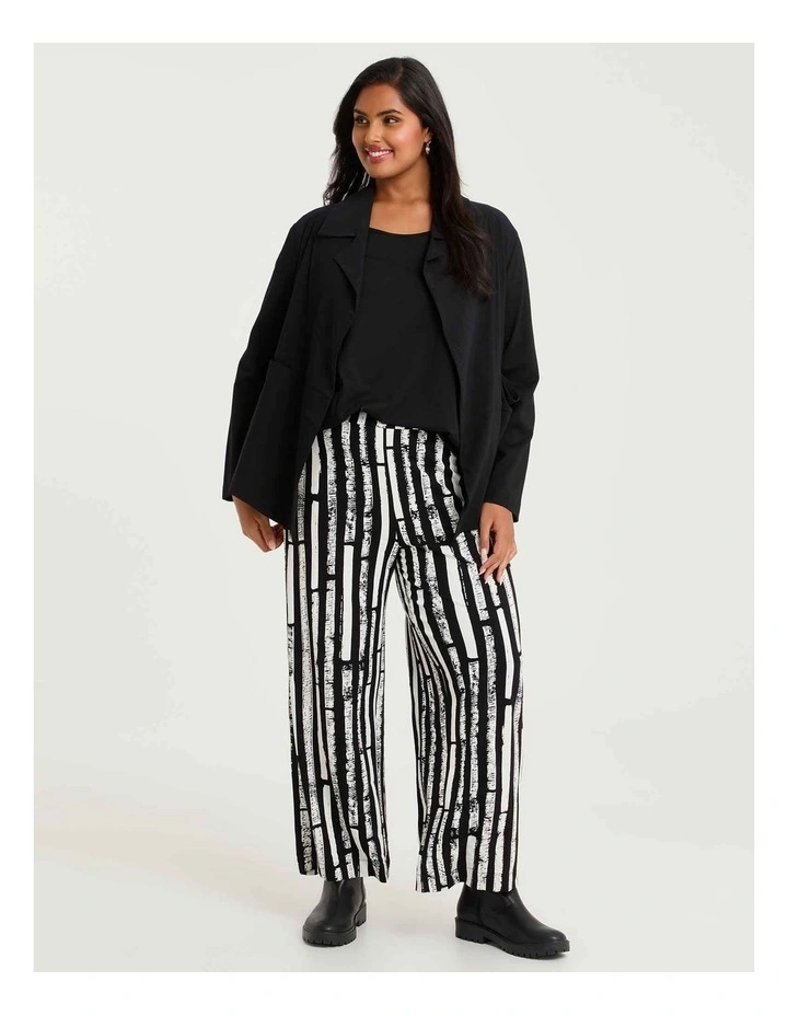 Pima Cotton Traveller 3/4 Slv Top Black image 4