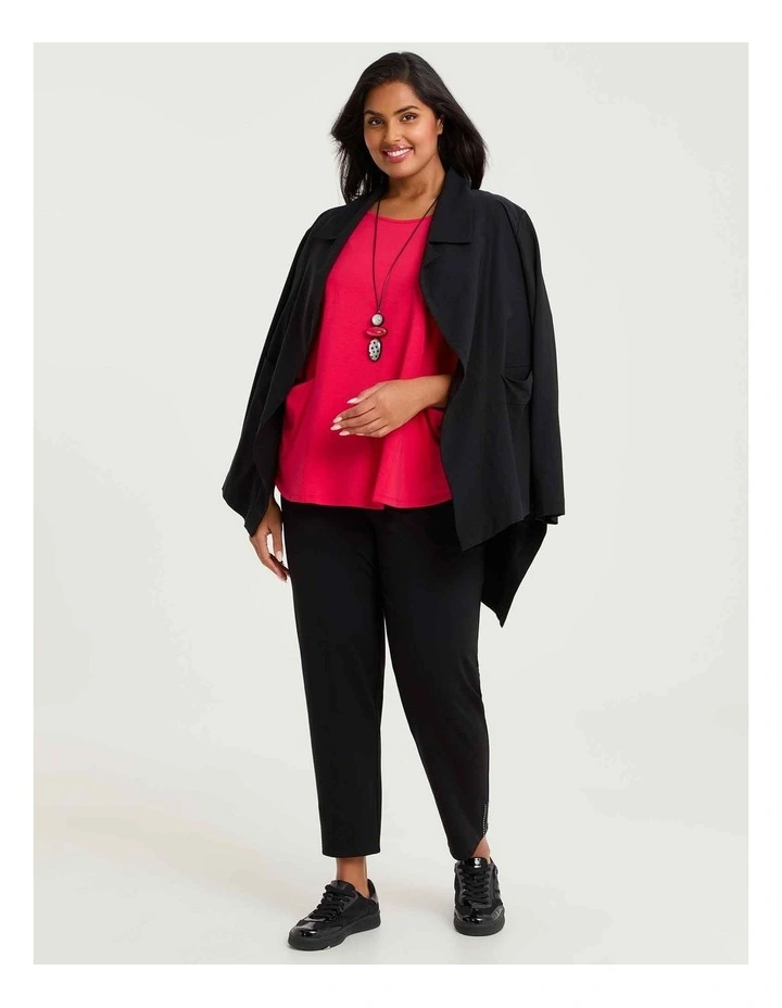 Pima Cotton Traveller 3/4 Slv Top Watermelon image 4