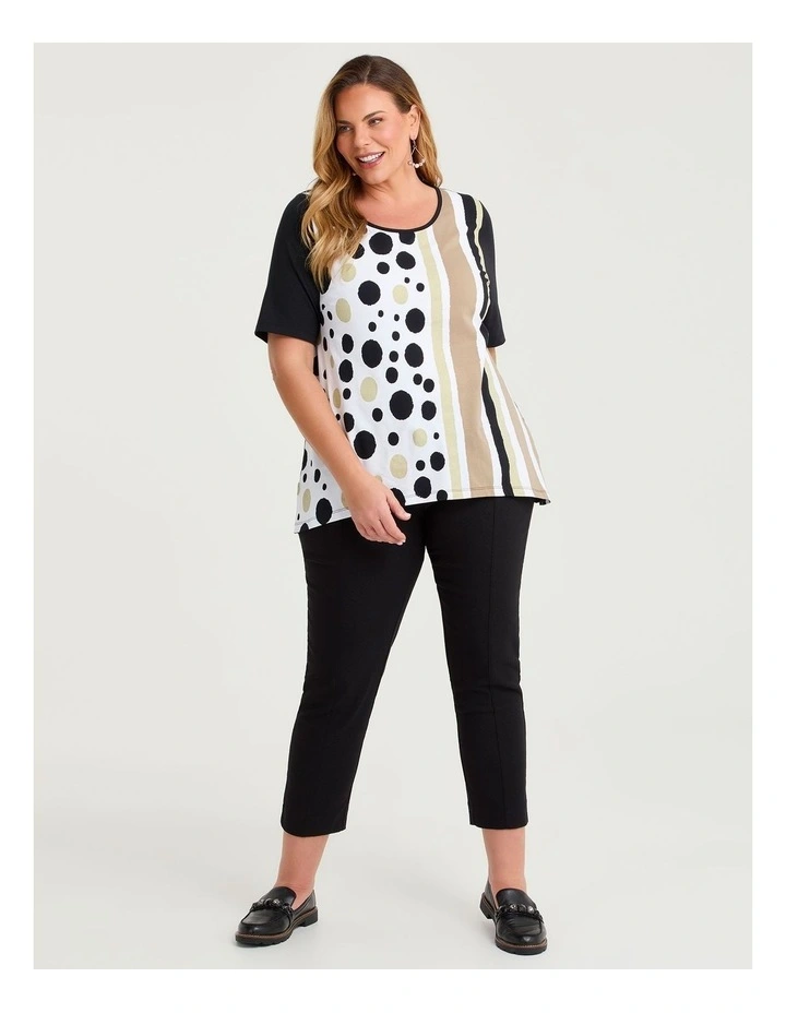 Cotton Spots And Stripes Top Print image 3
