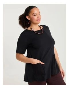 Pima Cotton Nara Top Black