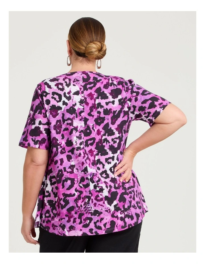 Bloom Cotton Modal Slub Top Sweet Pea Print image 2