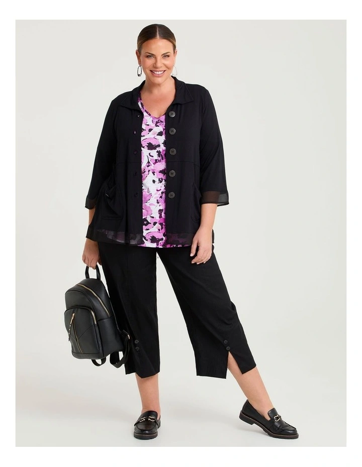 Bloom Cotton Modal Slub Top Sweet Pea Print image 4