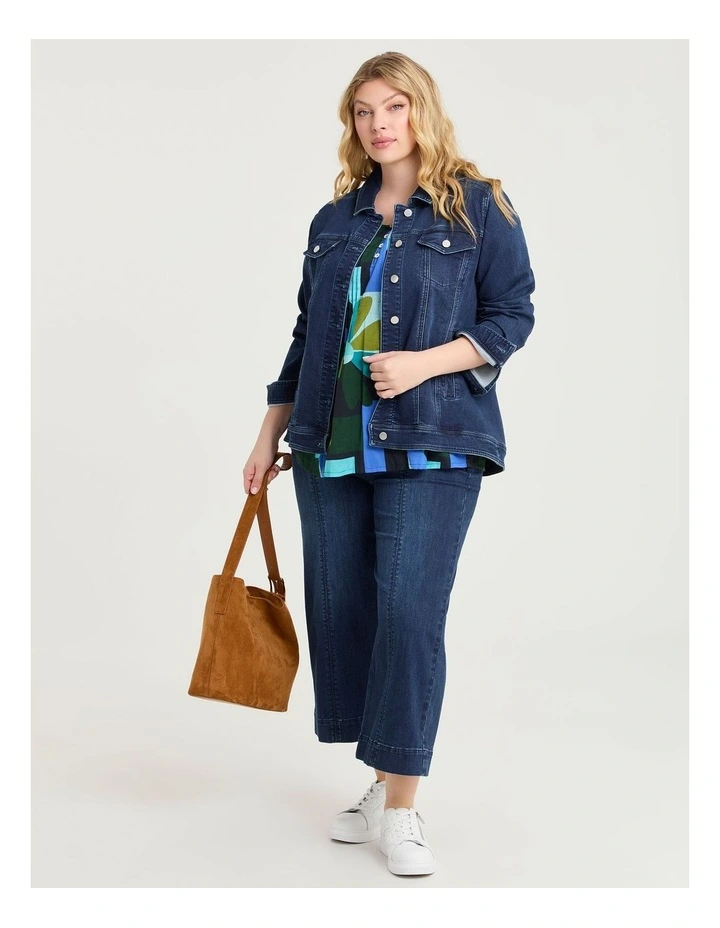Cotton Pintuck Block Floral Top Print image 4