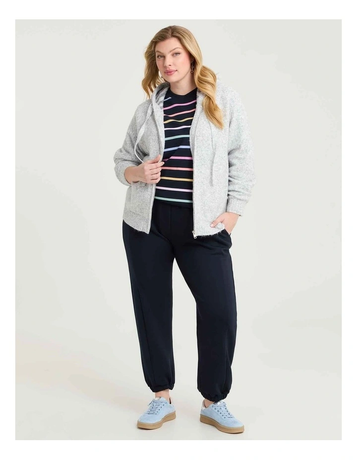 Cotton Multi Stripe Sweatshirt Stripe image 4