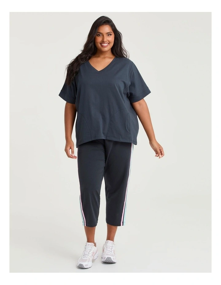Cotton Spliced Pocket T-shirt Storm image 3