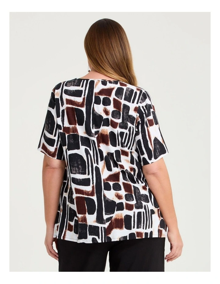 Natural Ella Abstract Tunic Print image 2