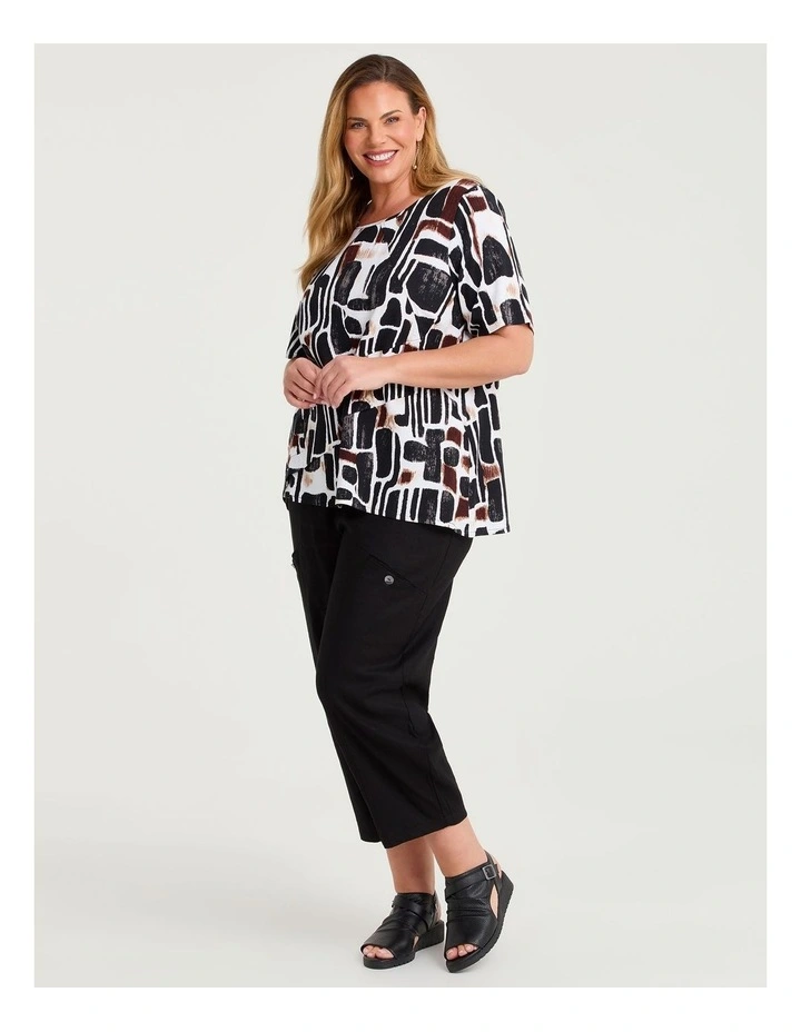 Natural Ella Abstract Tunic Print image 3