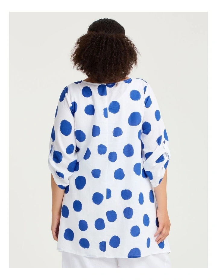 Linen Blend Hallie Spot Tunic Print image 2