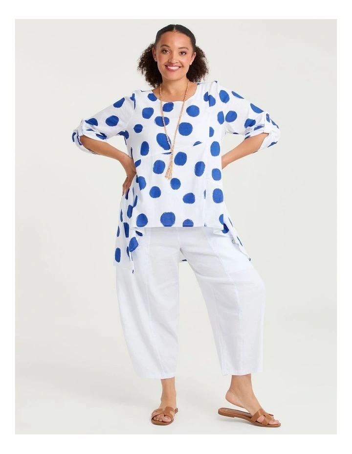 Linen Blend Hallie Spot Tunic Print image 4