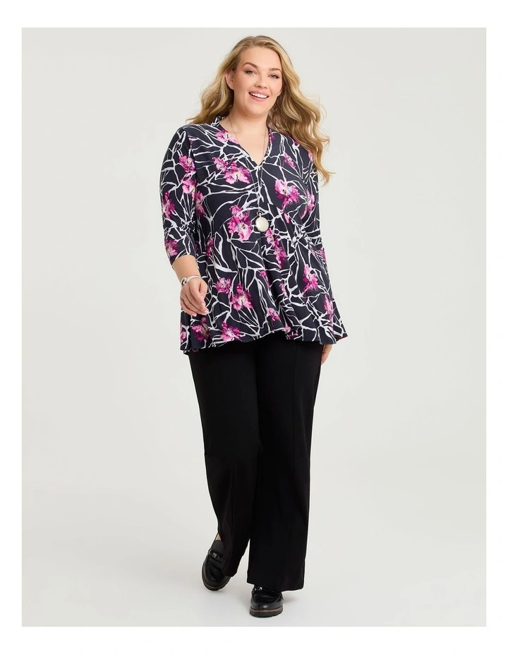 Bardot Luna Tunic Black Pink Floral image 4