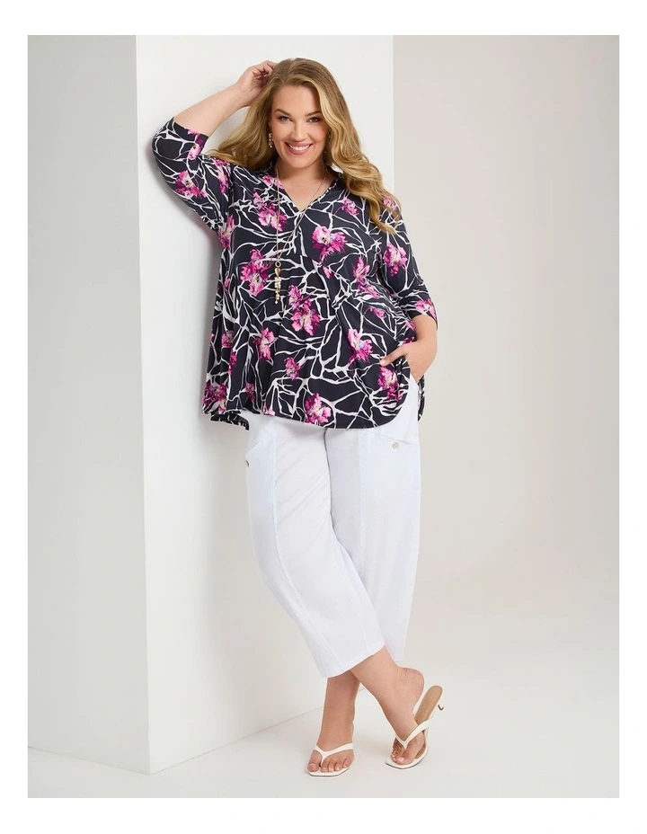 Bardot Luna Tunic Black Pink Floral image 6