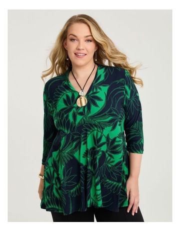 GREEN/BLACK PRINT colour
