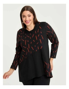 Ponte Lydia Tunic Print