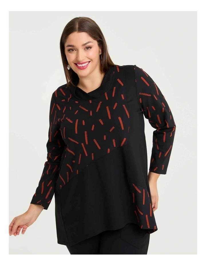 Ponte Lydia Tunic Print image 1