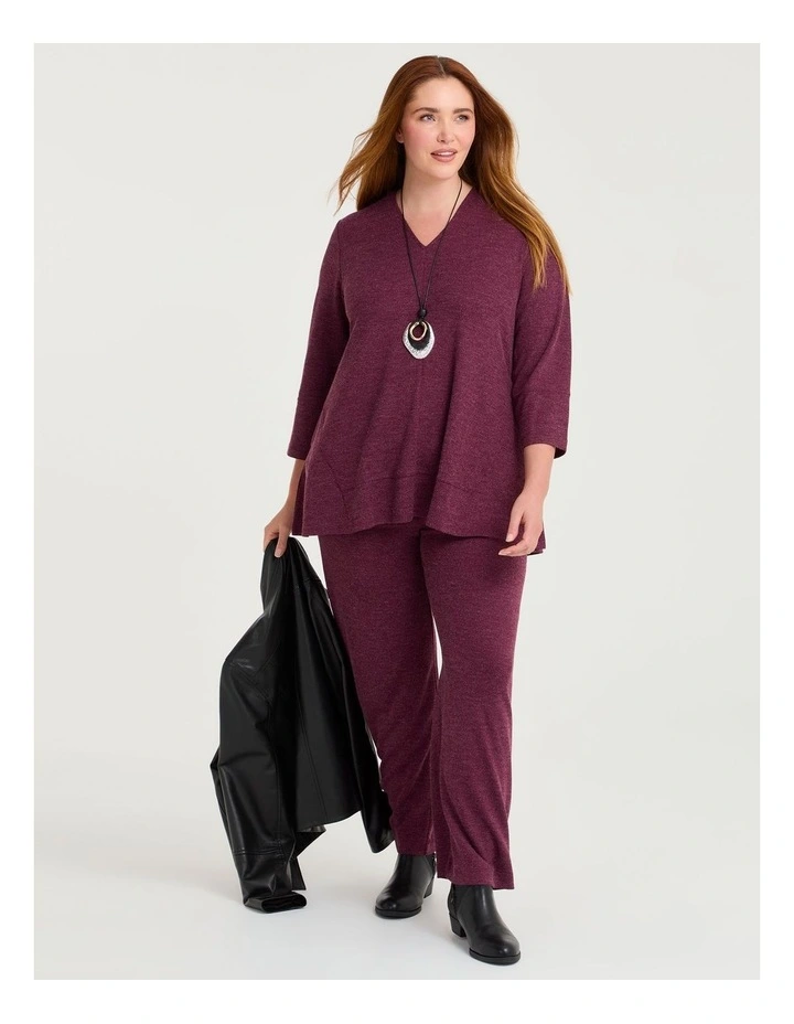 Lola Melange Knit Tunic Berry image 5