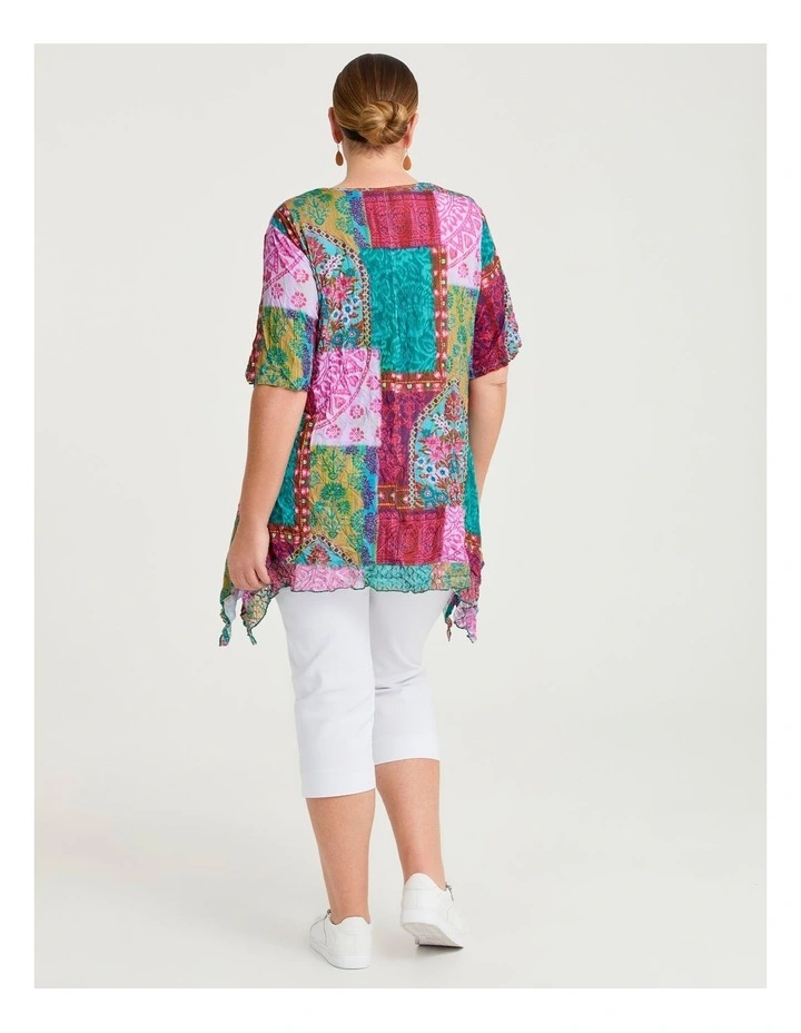 Lace Hem Crush Tunic Print image 2