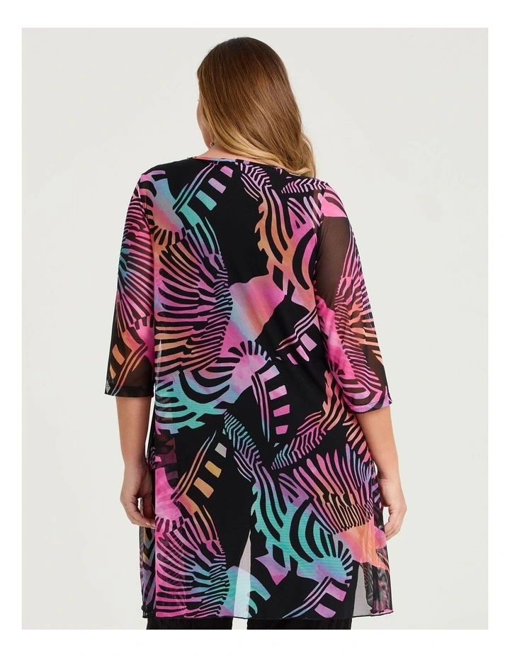 Swirl Mesh Hi-lo Tunic Print image 2