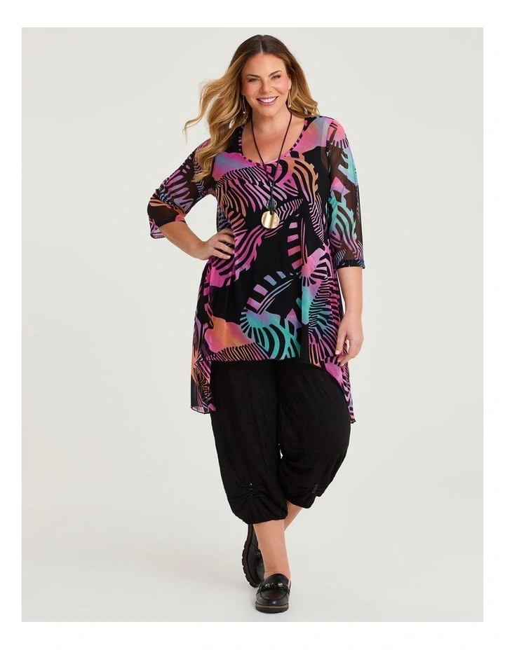 Swirl Mesh Hi-lo Tunic Print image 3