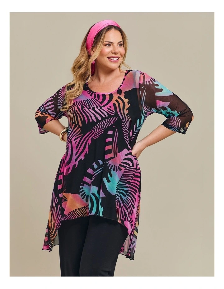 Swirl Mesh Hi-lo Tunic Print image 4