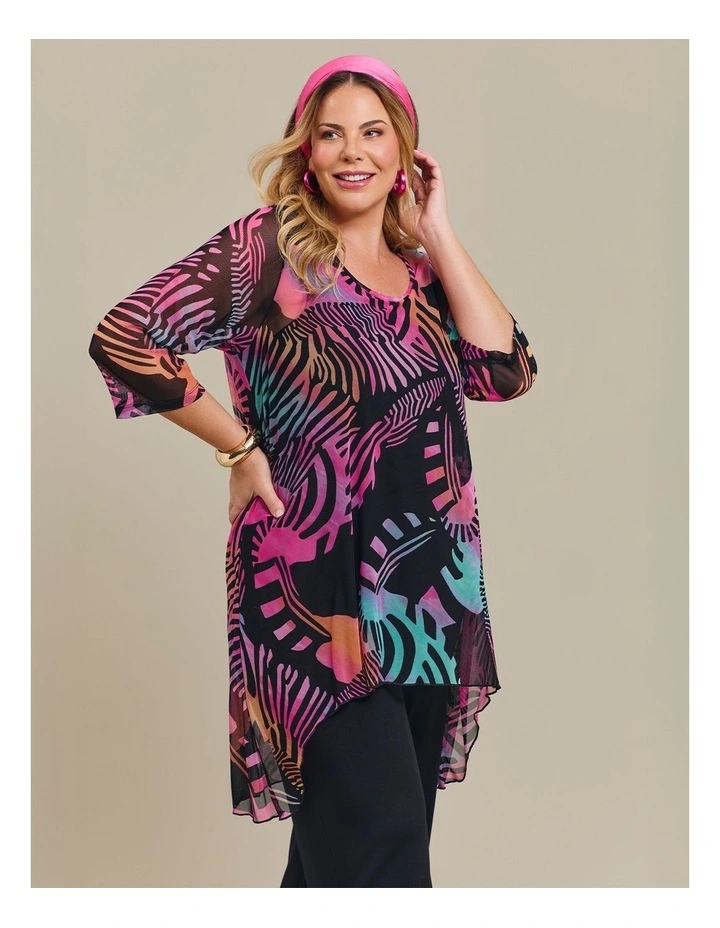 Swirl Mesh Hi-lo Tunic Print image 5