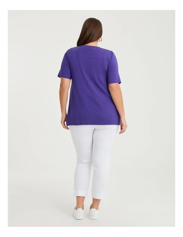 Pima Cotton Mia Tunic Violet Purple image 2