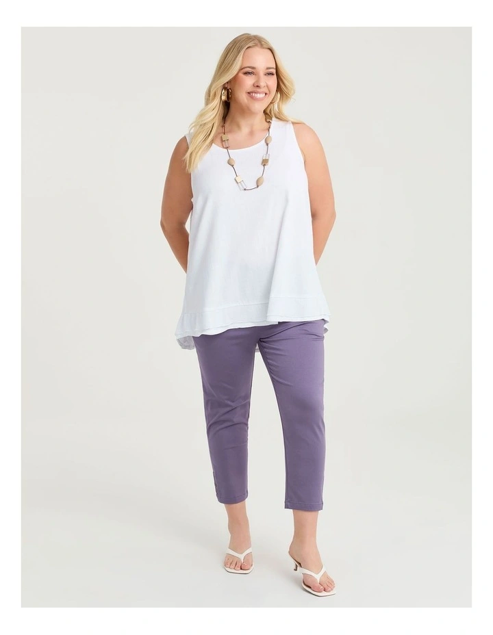 Petite Medina Slim Leg Natural Pant Cornflower image 1