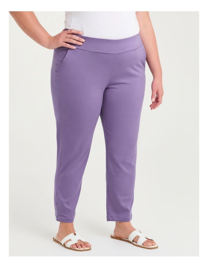 Petite Medina Slim Leg Natural Pant Cornflower image 3