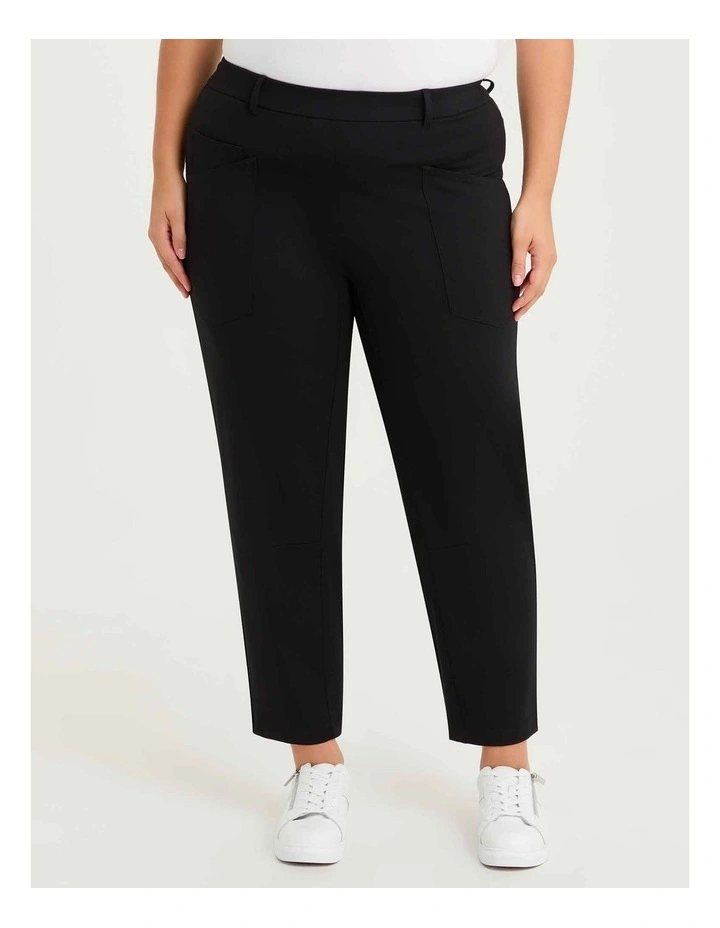 Petite Ponte Kenna Lantern Pant Black image 1
