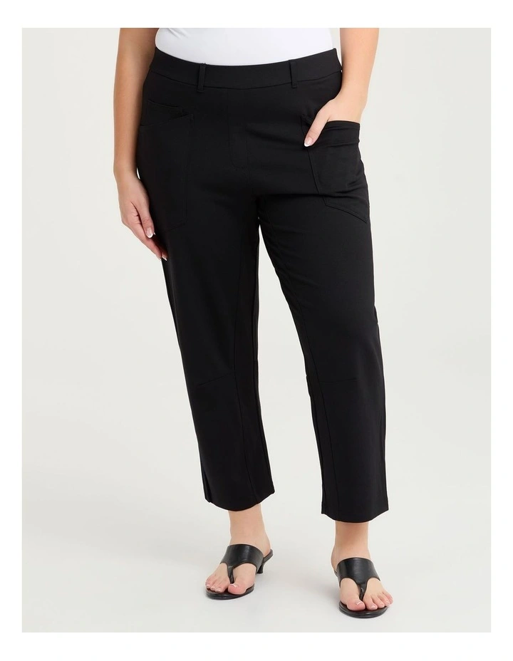 Petite Ponte Kenna Lantern Pant Black image 3