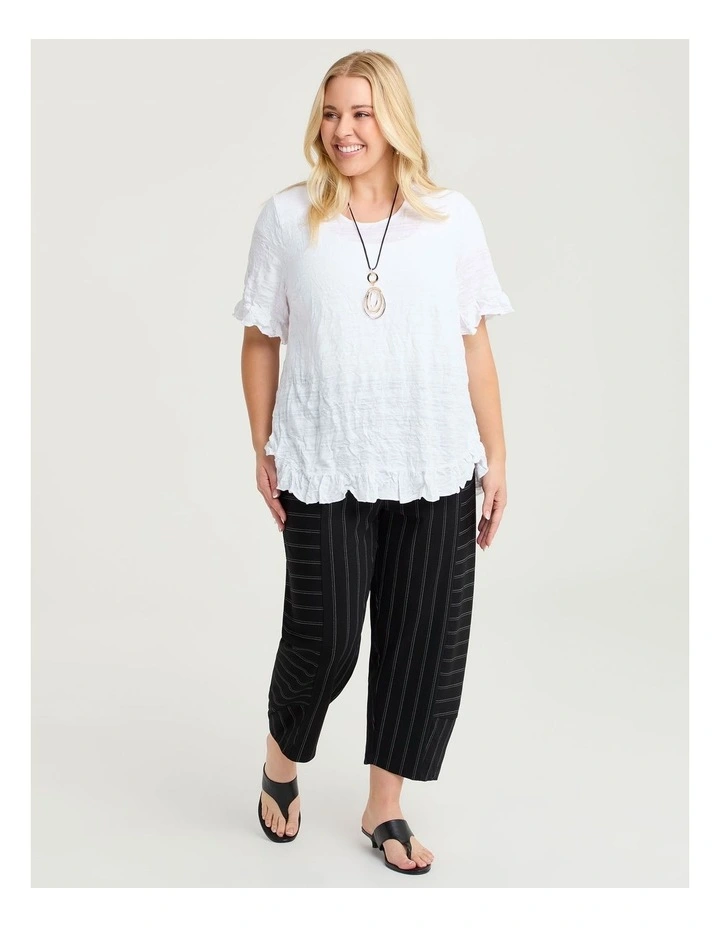 Petite Ponte Pinstripe Lantern Pant Stripe image 1