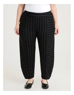 Petite Ponte Pinstripe Lantern Pant Stripe