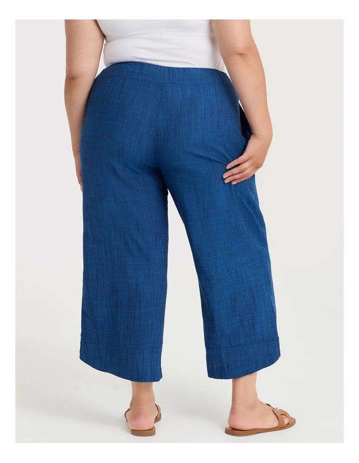 Petite Natural Stella Wide Leg Pant in Blissful Blue image 2