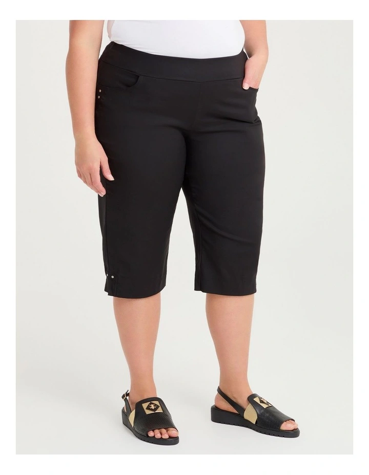 Petite Editorial Pocket Long Short Black image 1
