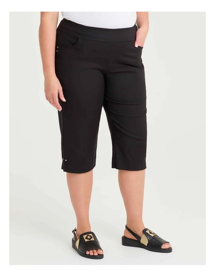 Petite Editorial Pocket Long Short Black image 3