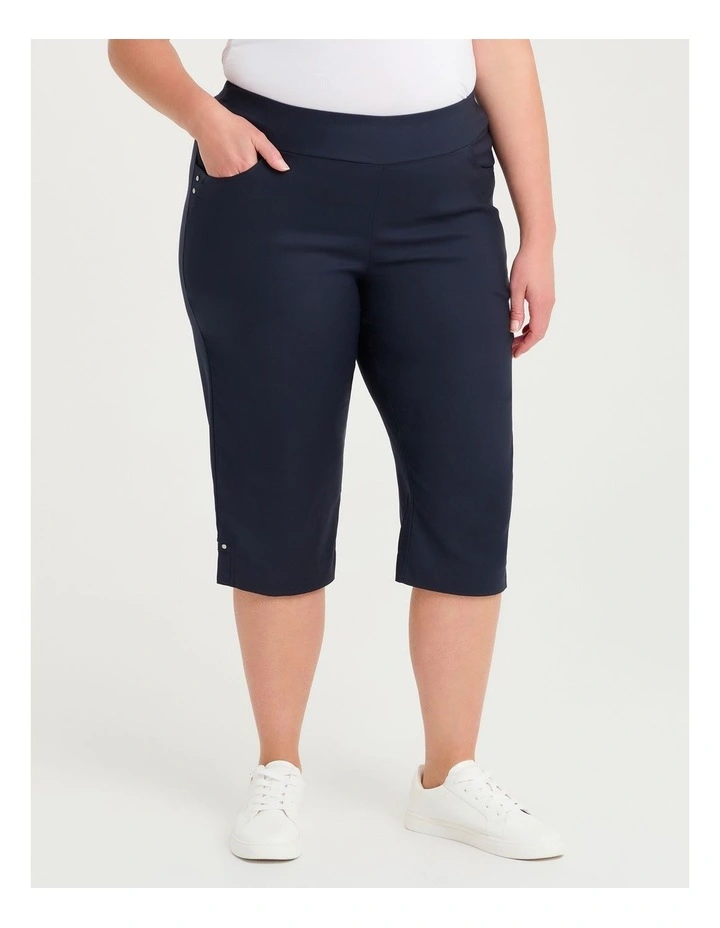 Petite Editorial Pocket Long Short Dark Indigo image 3