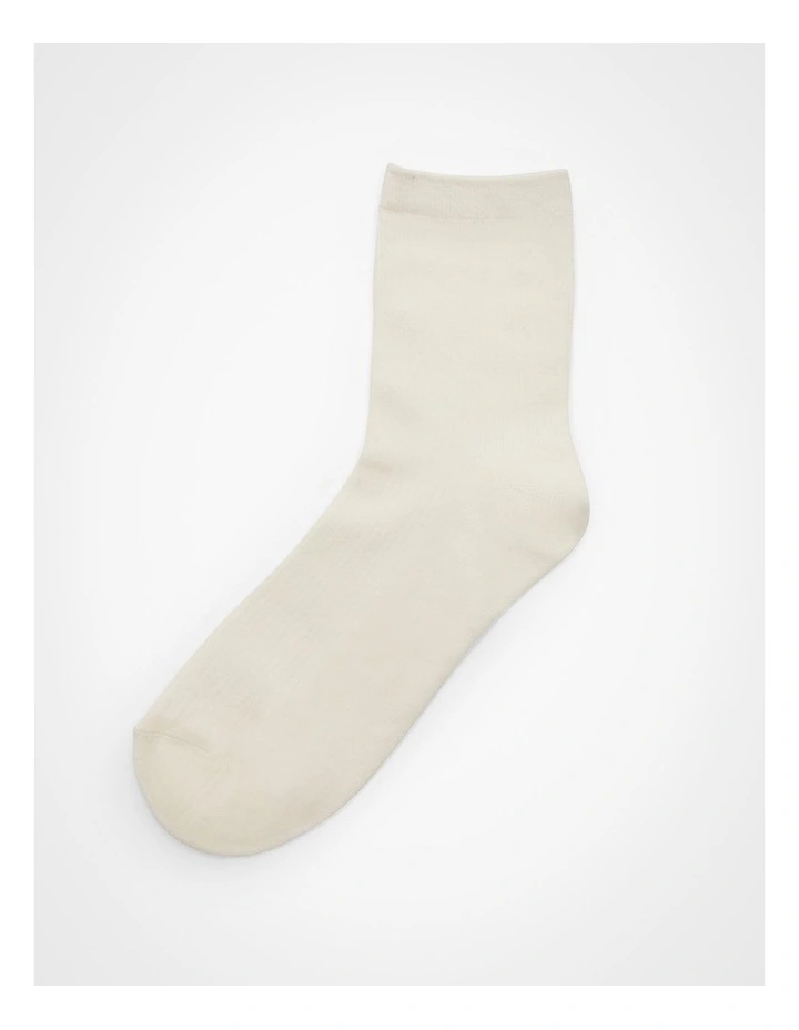 3 Pack Cotton Ribbed Socks Pink Multi image 5
