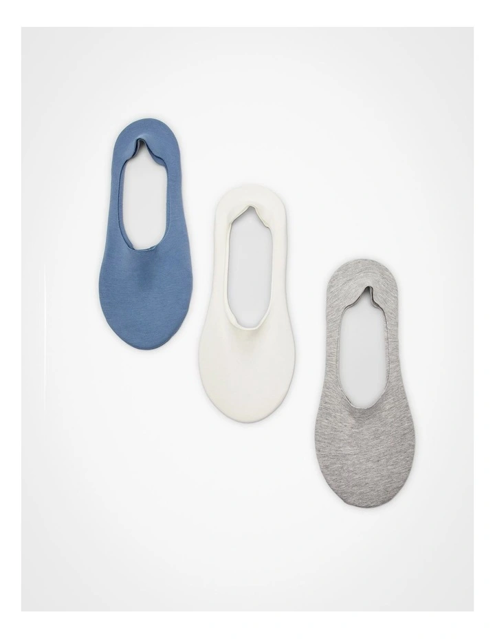 3 Pack No Show Invisible Cotton Socks image 1