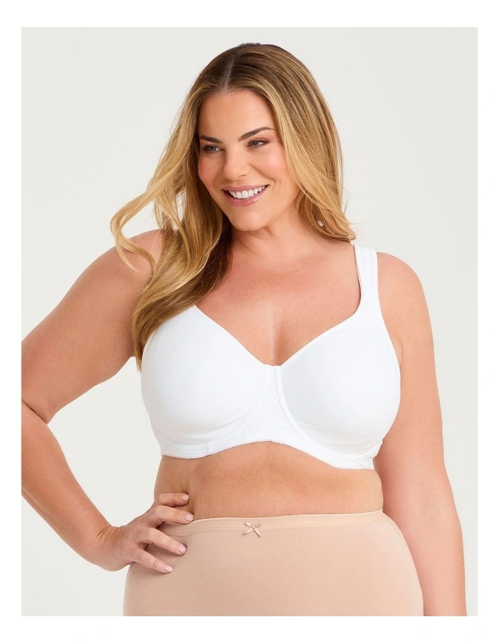 Side Smoothing T-shirt Bra White image 3