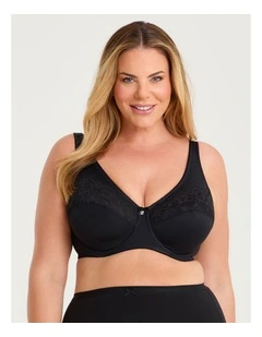 Underwire Lace T-shirt Bra Black